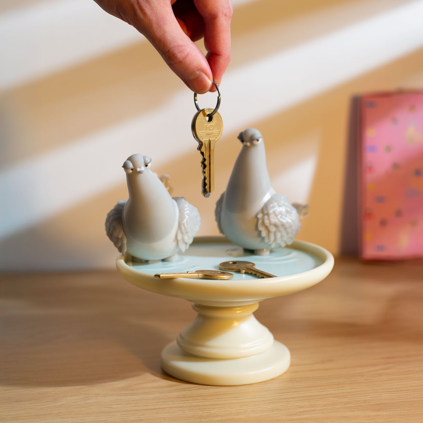 Judgy Pigeon Trinket Dish | Cute Ring Dish | Pigeon Jewelry | Key Trays / Ring Holders / Trinket Bowls | Cute Desk Decor | Pigeon Lover Gift