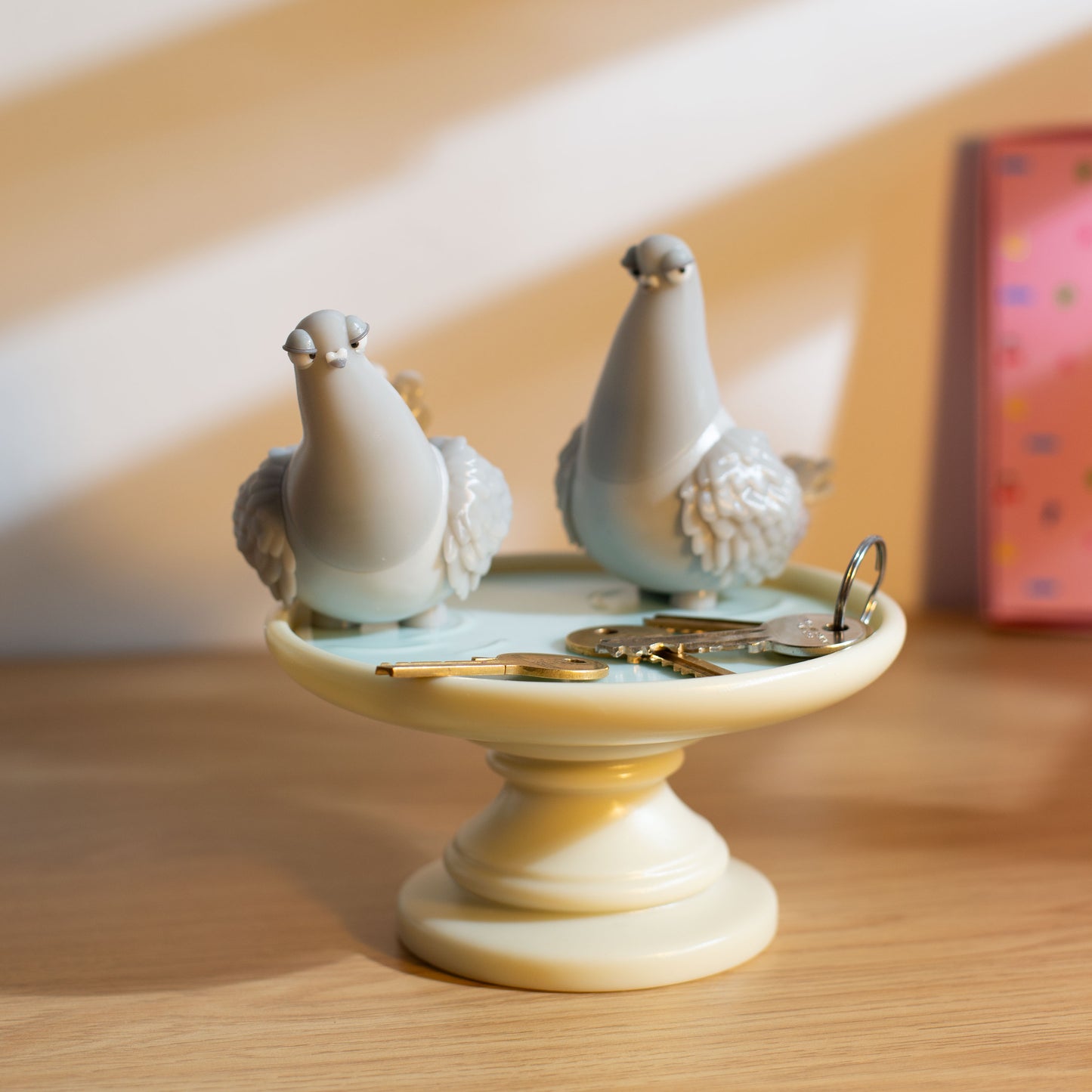 Judgy Pigeon Trinket Dish | Cute Ring Dish | Pigeon Jewelry | Key Trays / Ring Holders / Trinket Bowls | Cute Desk Decor | Pigeon Lover Gift